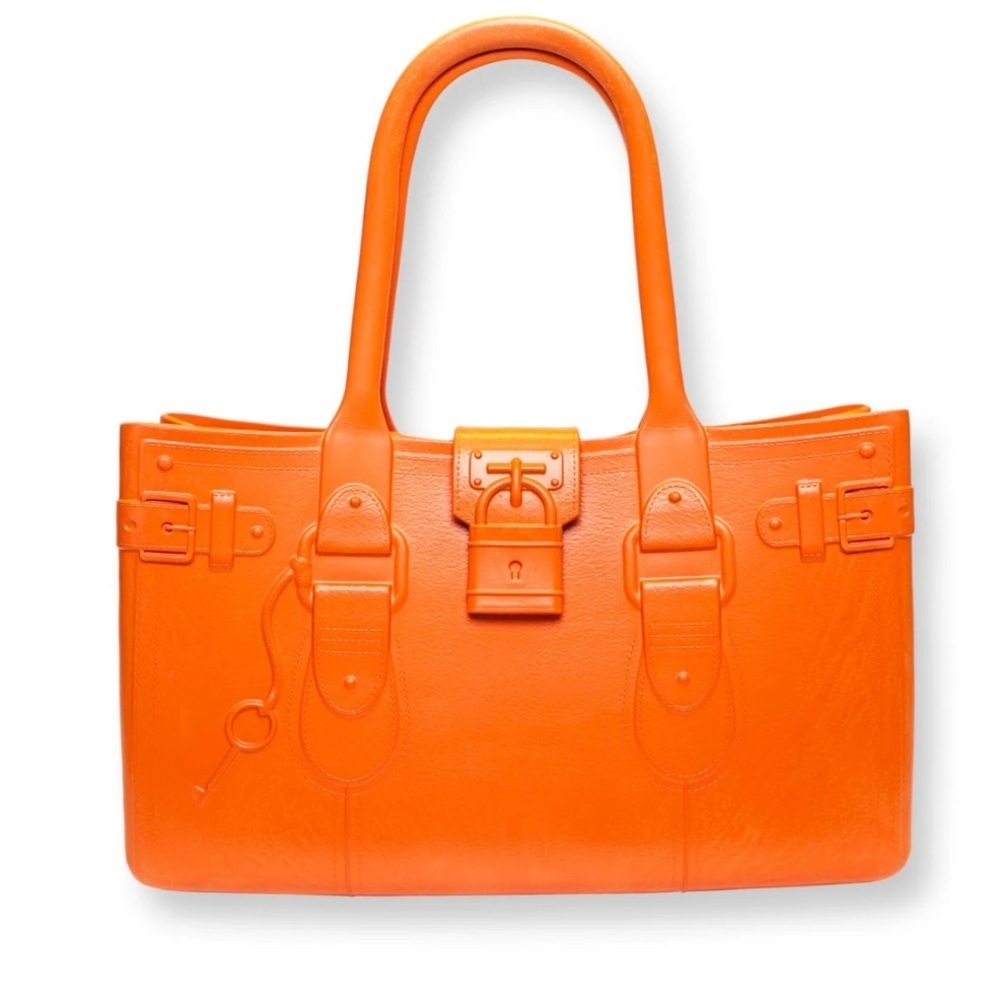 GREAT BAG CO Model M. Orange  tote Height / NWT 
Length: 16 in.
Depth: 6 in.